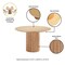 Manhattan Comfort Round Dining Set of 5, 47.24 in L, American Solid Ash Wood, Nature 4-DT03DCCA06-OM - alternate 9